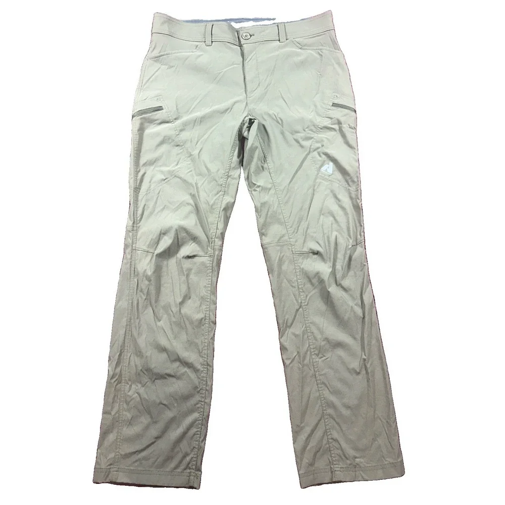 Eddie Bauer Pants Mens Fit 38x34 Green First Ascent Guide Pro Hiking Articulated